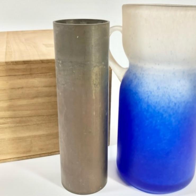 ◆未使用 1970年代 岩田工芸硝子！ガラス工芸家 岩田久利 花瓶 縦20cm 2025年最新】Yahoo!オークション -岩田久利 花瓶(ガラス)の中古