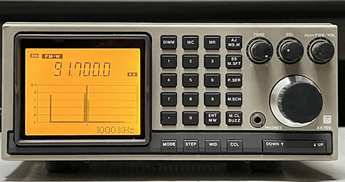 勇二　広帯域受信機 50MHz〜905MHz  AX700B Yahoo!オークション -「スタンダード ax700」の落札相場・落札価格