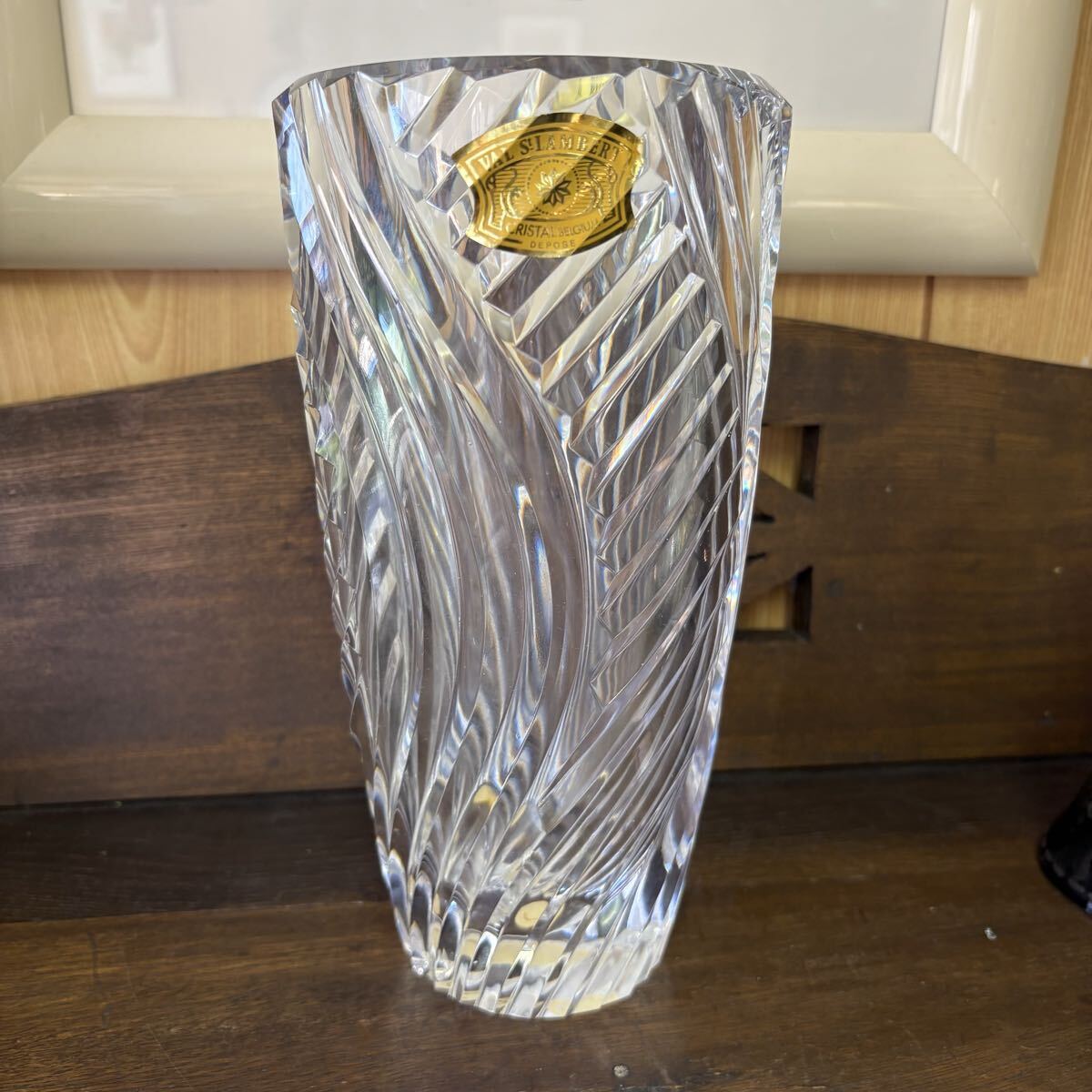 VAL SAINT LAMBERT 金彩カットガラス鉢 ベルギー製 VAL SAINT LAMBERT 金彩カットガラス鉢 ベルギー製 VAL SAINT