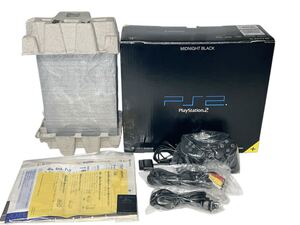 美品 PS2 本体 SCPH-50000 PlayStation2 ミッドナイトブラック
