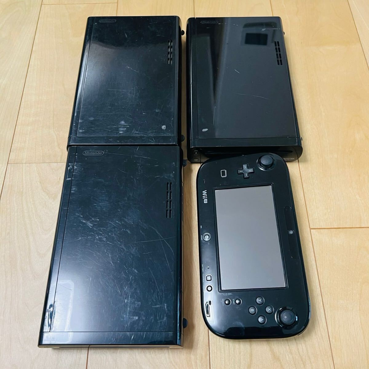 ☆中古☆Nintendo WiiU 本体☆32GB ☆ブラック☆ニンテンドーランド☆ソフト☆リモコン☆ヌンチャク wii u 本体 中古 32gbの通販