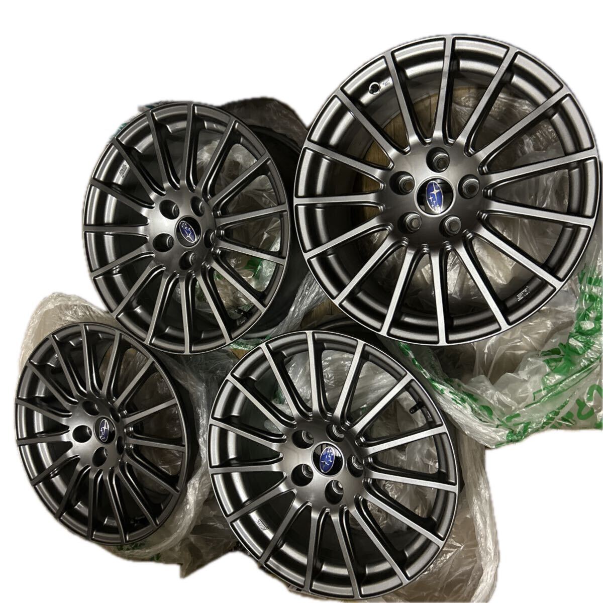 スバル 純正オプションアルミホイール 4本セット ブロンズ　新車外し スバル 純正オプションアルミホイール 4本セット ブロンズ 新車