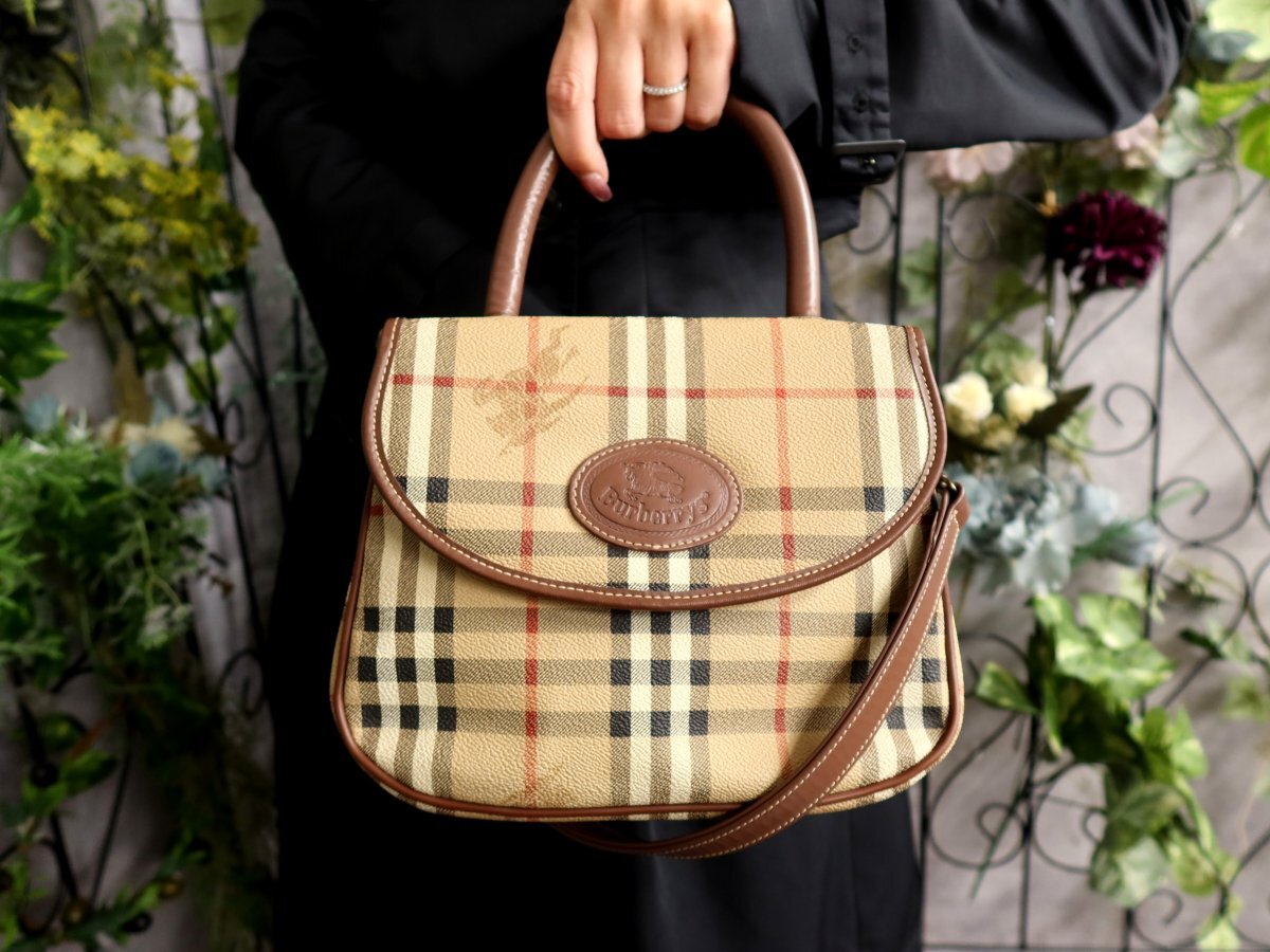 a*♡様 新品未使用 オールド Burberrys ショルダーバッグ 箱付き　超 Yahoo!オークション -「ヴィンテージ バーバリー ショルダーバッグ