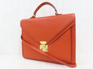 ETRO - Кожа теленка - Натуральная кожа - Двусторонняя сумка через плечо - Оранжевая фурнитура G - Двойной клапан - Сделано в Италии - A14046