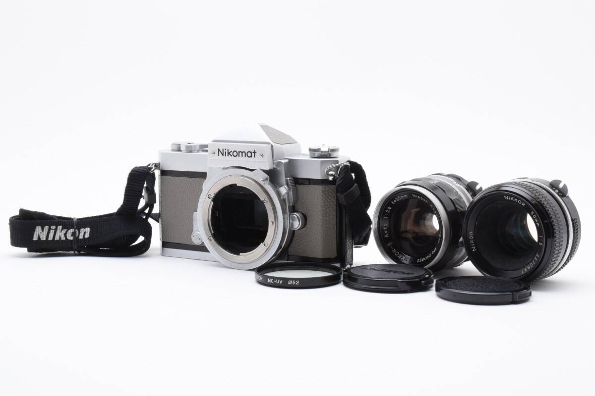 ❤️動作品２台★ニコマート★FTN★FT★レンズセット★135mmレンズ付★美品 ❤️動作品2台☆ニコマート☆FTN☆FT☆レンズセット☆135mm