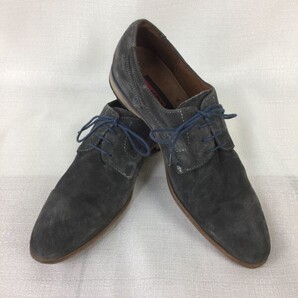 時価3~5万相当 ドイツ製 LLOYD ロイド DODGE スエードレザーシューズ【42/8/26.5程度/グレー】管NO.U04-7