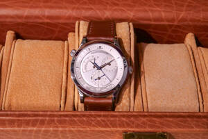 ジャガールクルト マスタージオグラフィーク 142.8.92 Q1428420 美品 JAEGER LECOULTRE マスターコントロール ワールドタイム