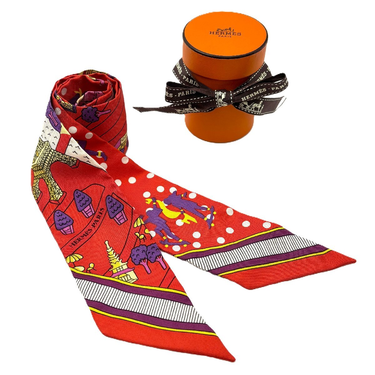 HERMES エルメス　ツイリー　2022SS 春の鳥　赤　《新品・未使用》 2022AW新作ツイリー⑤【7/10追記】 | エルパトちゃんのエルパト日記