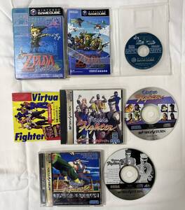 Z8180★1円スタート 動作未確認 まとめ ソフト セガサターン バーチャファイター バーチャファイター2 GAMECUBE ゼルダの伝説 風のタクト