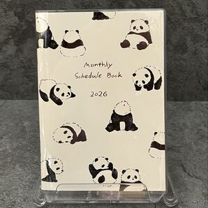 ♪2026年スケジュール手帳 A6★パンダデザイン★月曜はじまり★新品未使用