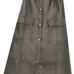 レインコート 自転車 リュック対応 【二重透明バイザー】 レインウェア レディース メンズ レインポンチョ L