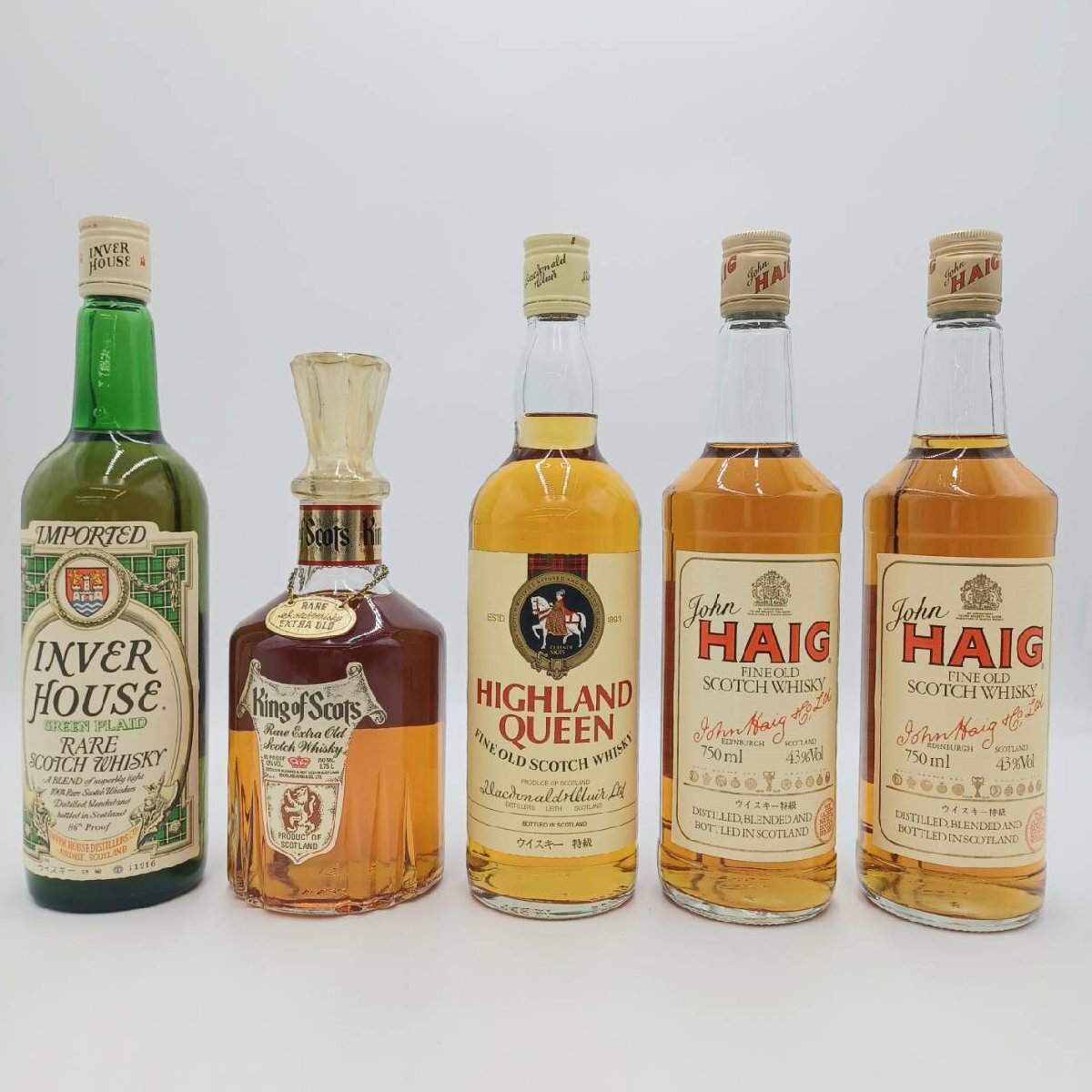 【未開栓】ウイスキー4本セット キングオブスコッツ ハンキーバニスターなど1Q9 未開栓】ウイスキー4本セット キングオブスコッツ ハンキー