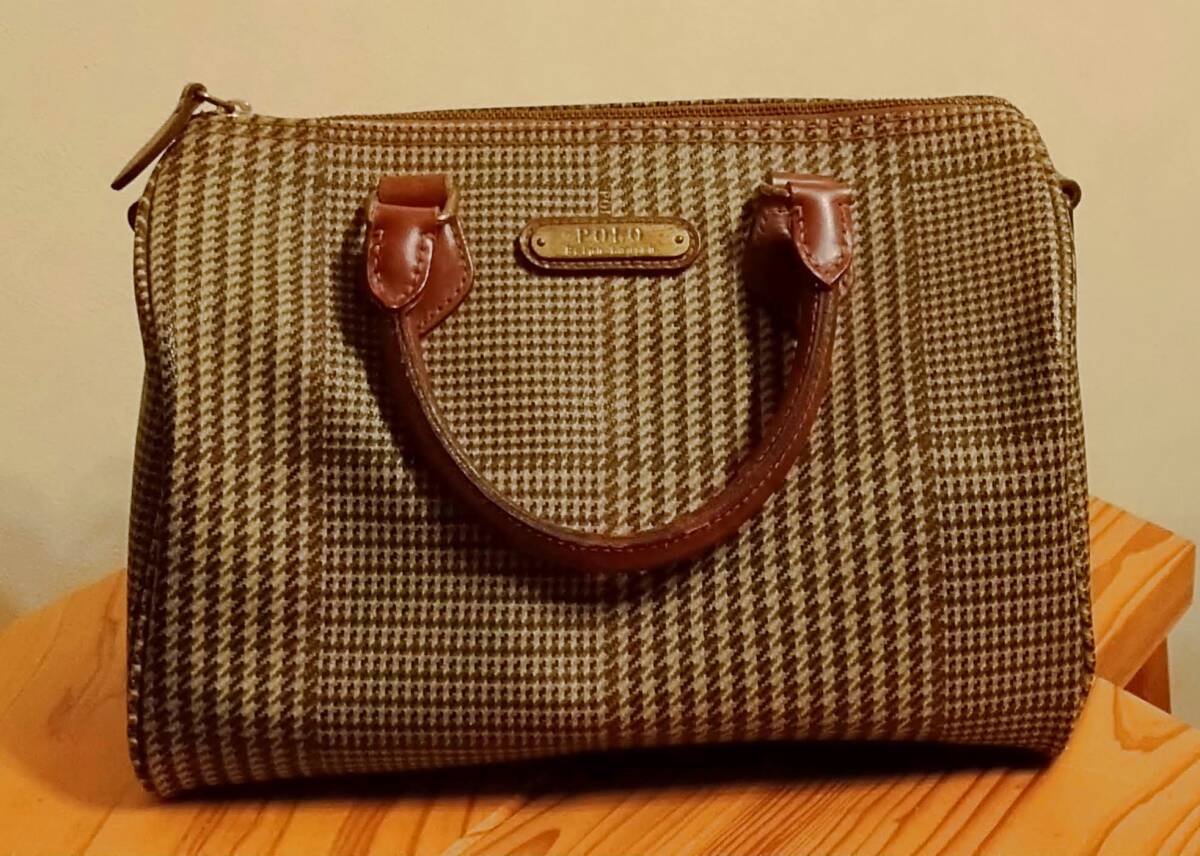Yahoo!オークション -「ラルフローレン ボストンバッグ 千鳥」の