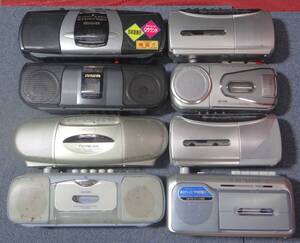 VT2574 SONY/AIWA... различный суммировать 8 шт. FM/AM радио / кассета магнитола работоспособность не проверялась