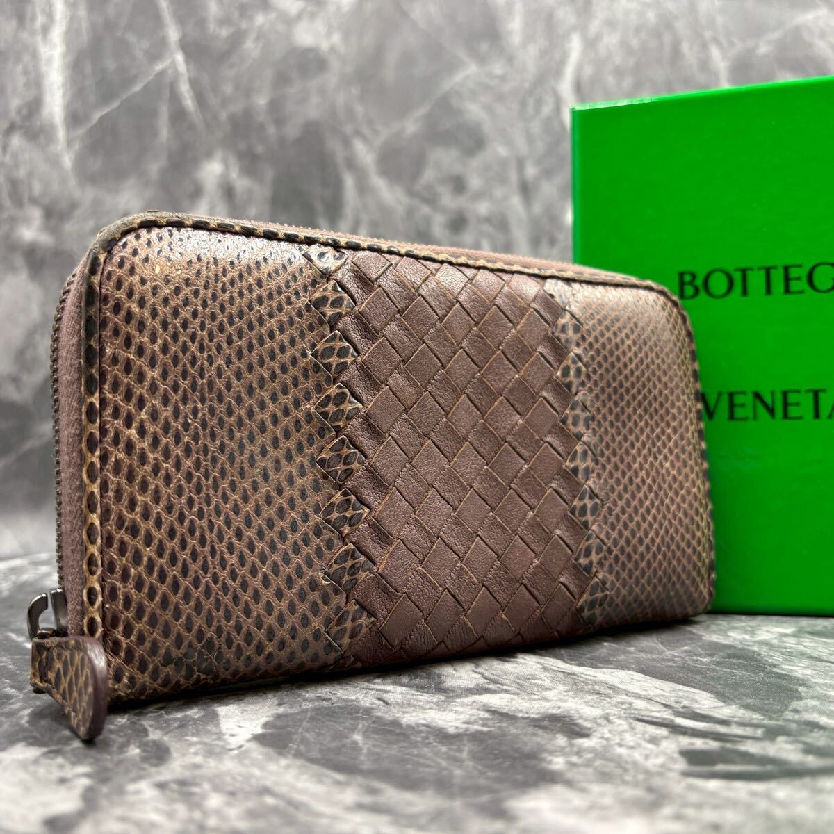 2025年最新】Yahoo!オークション -ボッテガ パイソン 財布の中古