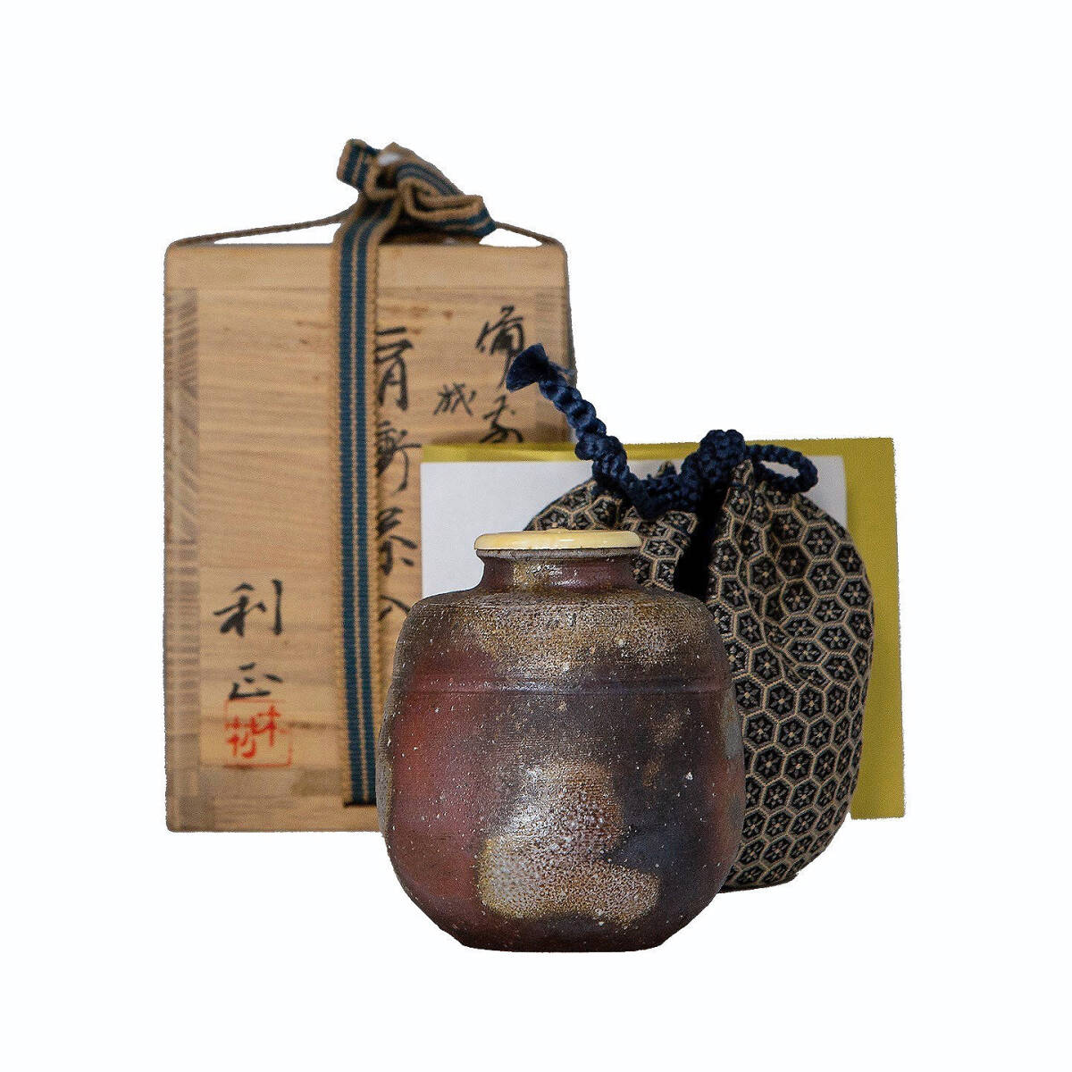 Yahoo!オークション -「備前焼 茶入れ」(茶道具) (備前)の落札