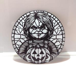 Cハロウィーンかぼちゃチャッキー 10cmアクリルコースター