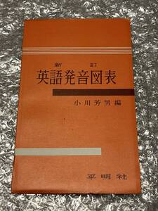学参●小川芳男編『新訂 英語発音図表』母音 子音 発音器官 全14p●発行年月不明●平明社