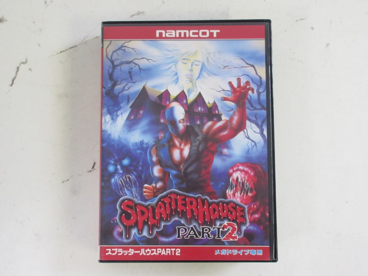 スプラッターハウスPART2　メガドライブ　動作確認済　完品 Yahoo!オークション -「スプラッターハウス メガドライブ」の