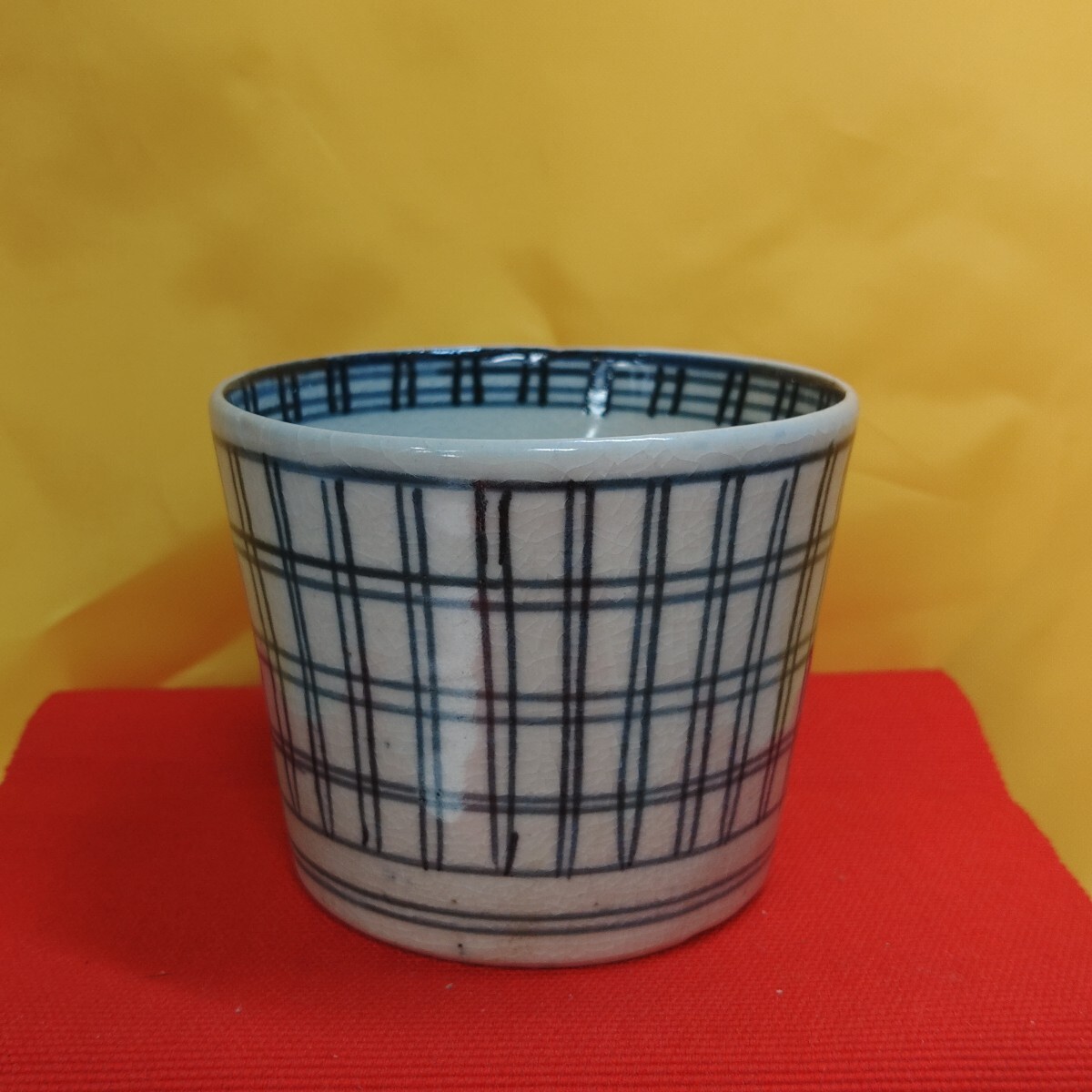 古伊万里　染付大猪口17客　木箱付　口径約8.5㎝　東Y7-0620⭐︎2Fトヒコ 古伊万里 染付大猪口17客 木箱付 口径約8.5㎝ 東Y7-0620⭐︎2F