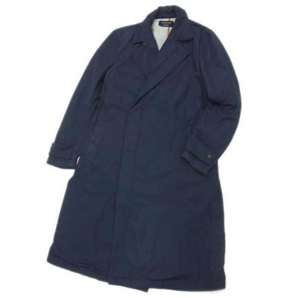 $ 美品 $ UNITED TOKYO ユナイテッドトウキョウ■ 比翼 ステンカラー ロング チェスターコート■ 濃紺 ダークネイビー 日本製 2 メンズ M