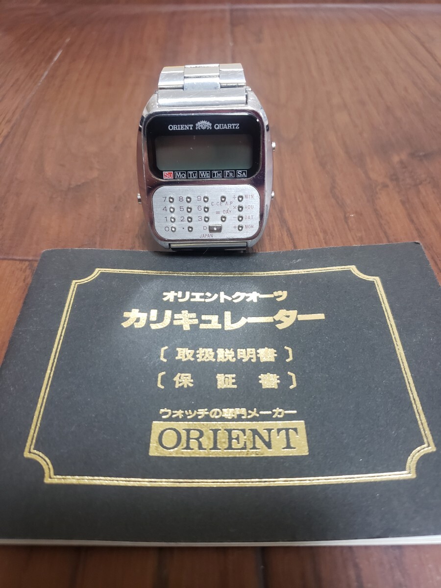 【希少】ORIENT QUARTZ オリエントクォーツ カリキュレーター メンズ
