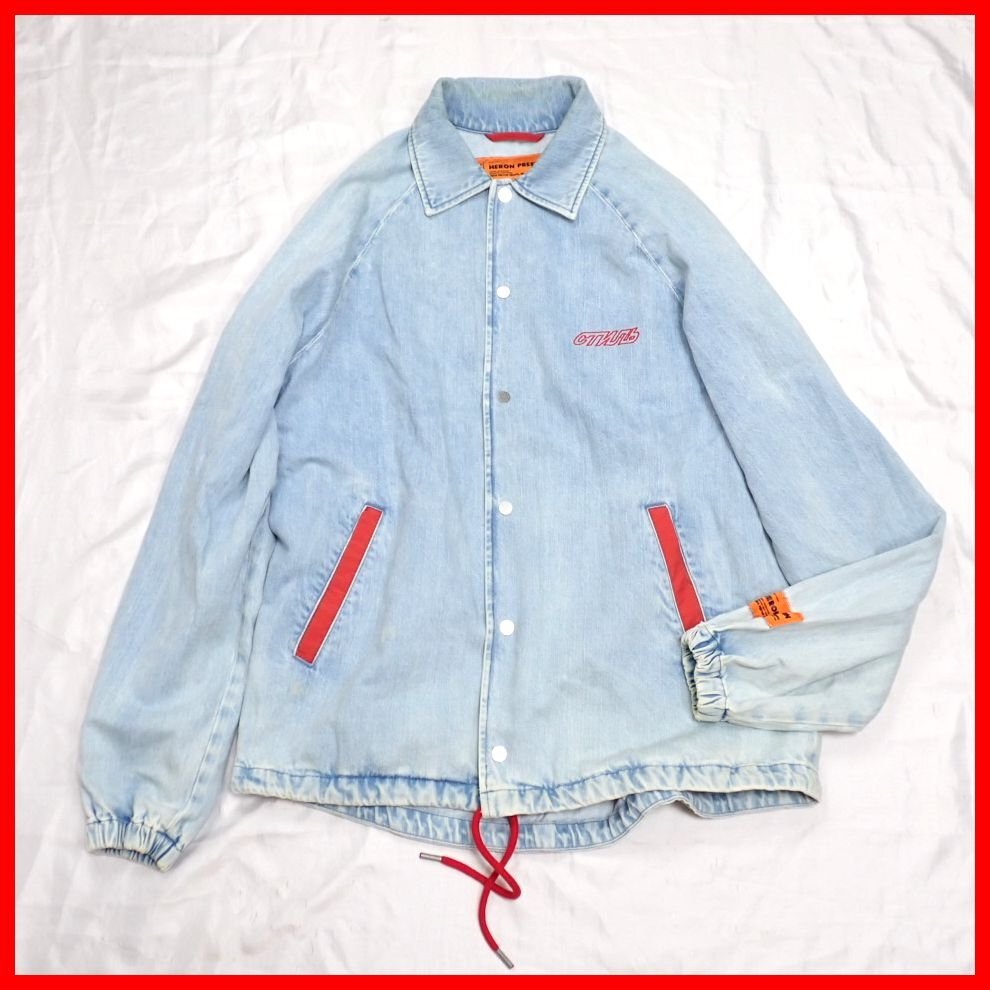 HERON PRESTON デニムジャケット レッド 2025年最新】Heron Preston メンズ Gジャン・デニムジャケットの