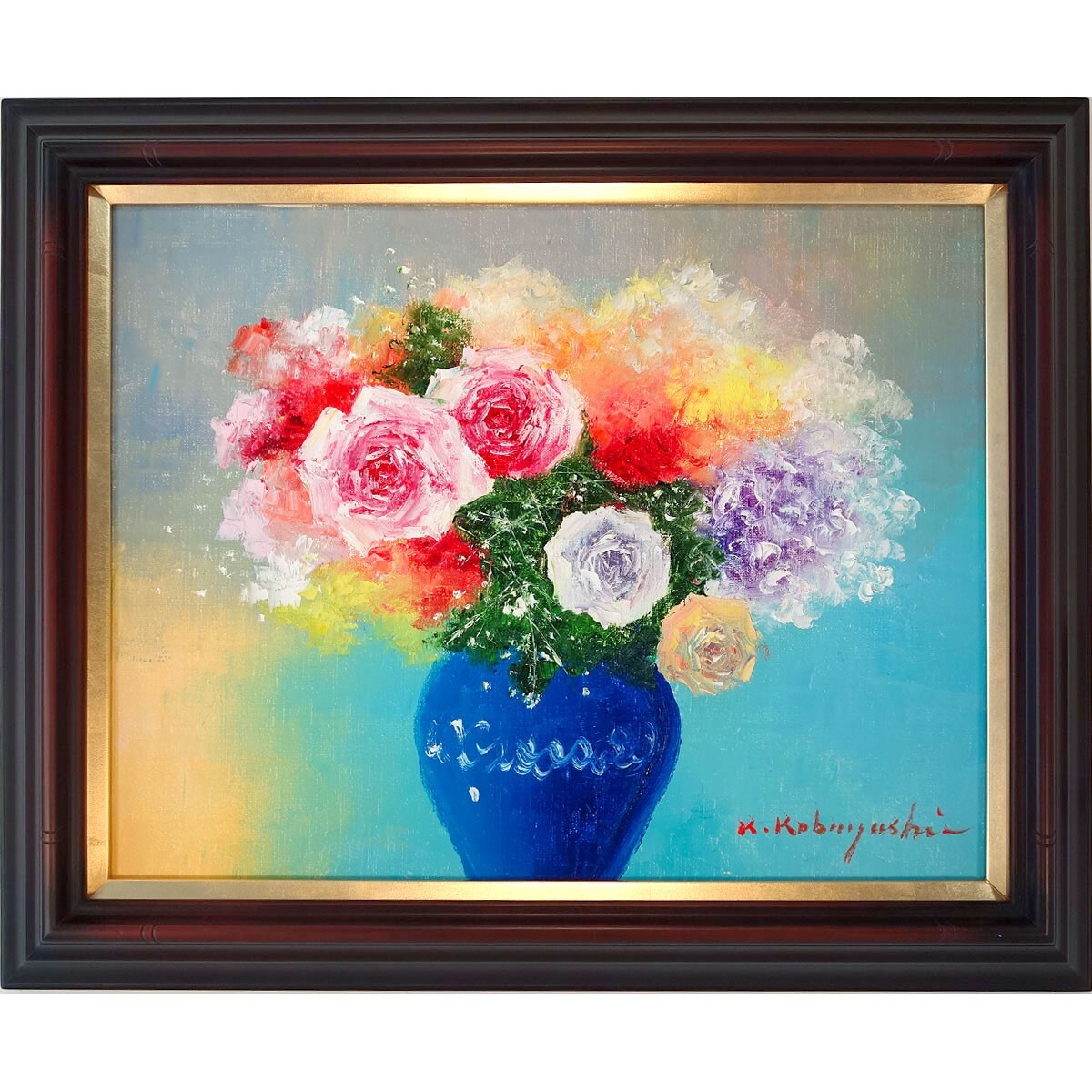 2025年最新】Yahoo!オークション -青い花瓶の花(絵画)の中古品