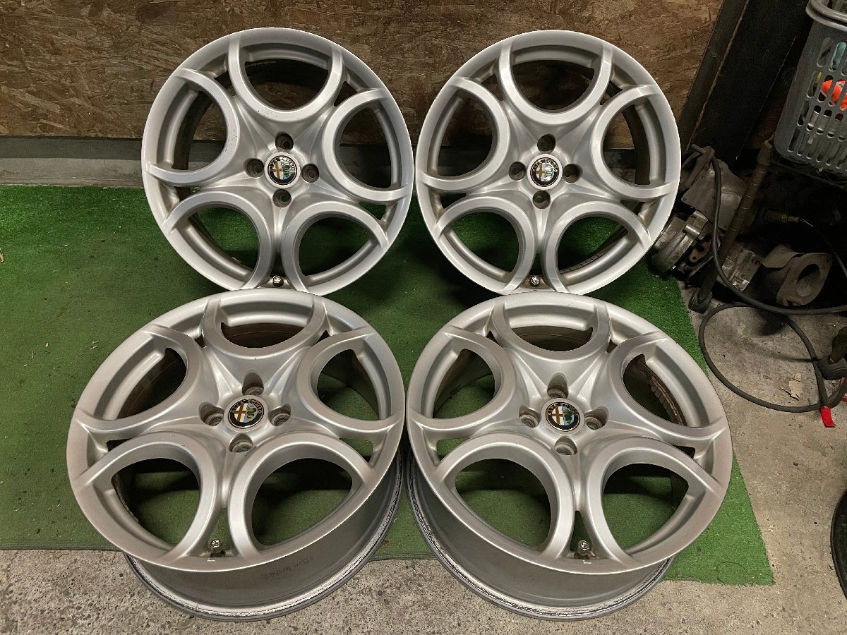 ＜値下げ＞アルファロメオミト 純正17インチホイール&タイヤ付き(溝少ない) 値下げ＞アルファロメオミト 純正17インチホイール&タイヤ付き