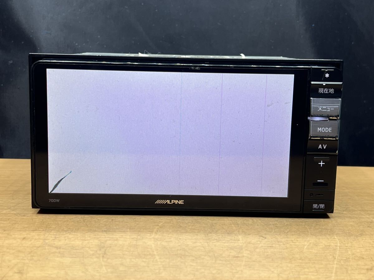 アルパイン カーナビ　7W-VO中古動作確認済　2018年地図ハイエースで使用 アルパイン カーナビ 7W-VO中古動作確認済 2018年地図ハイエース