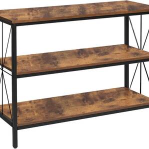 ◎コンソールテーブル 収納棚付きローテーブル 幅100×奥行30×高さ80cm