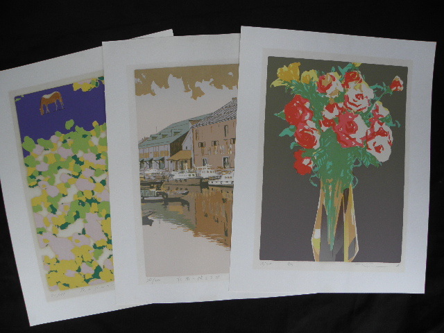 Yahoo!オークション -「本間武男」(シルクスクリーン) (版画)の