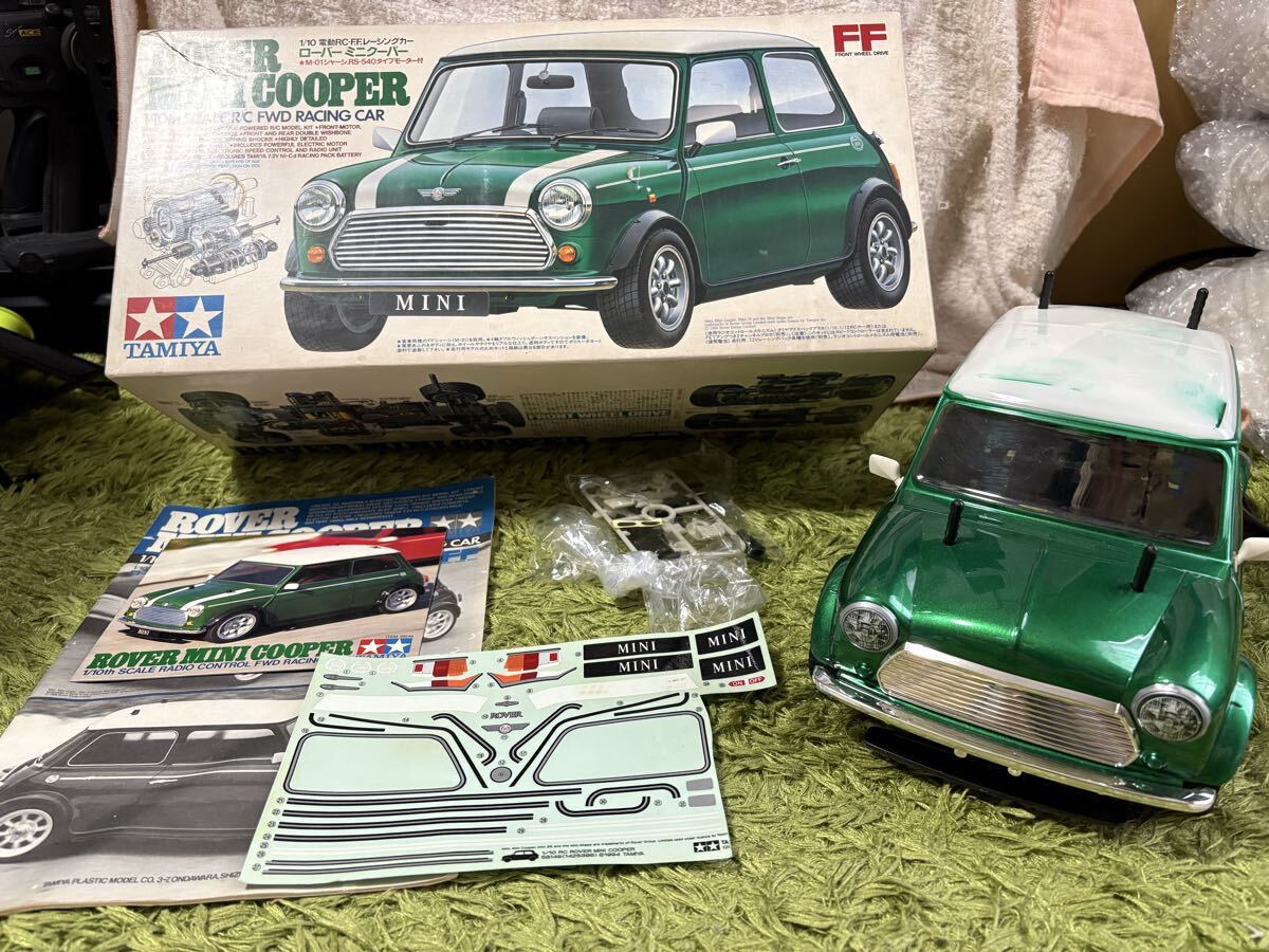 【当時物】タミヤ1/10 M-01シャーシメカセット、 ローバーミニボディ付き 当時物】タミヤ1/10 M-01シャーシメカセット、 ローバーミニ