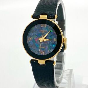 腕時計 レディース ELIZABETH 18K GP クォーツ quartz カットガラス オパール opal ゴールド 18金 GOLD エリザベス Watch Y3727