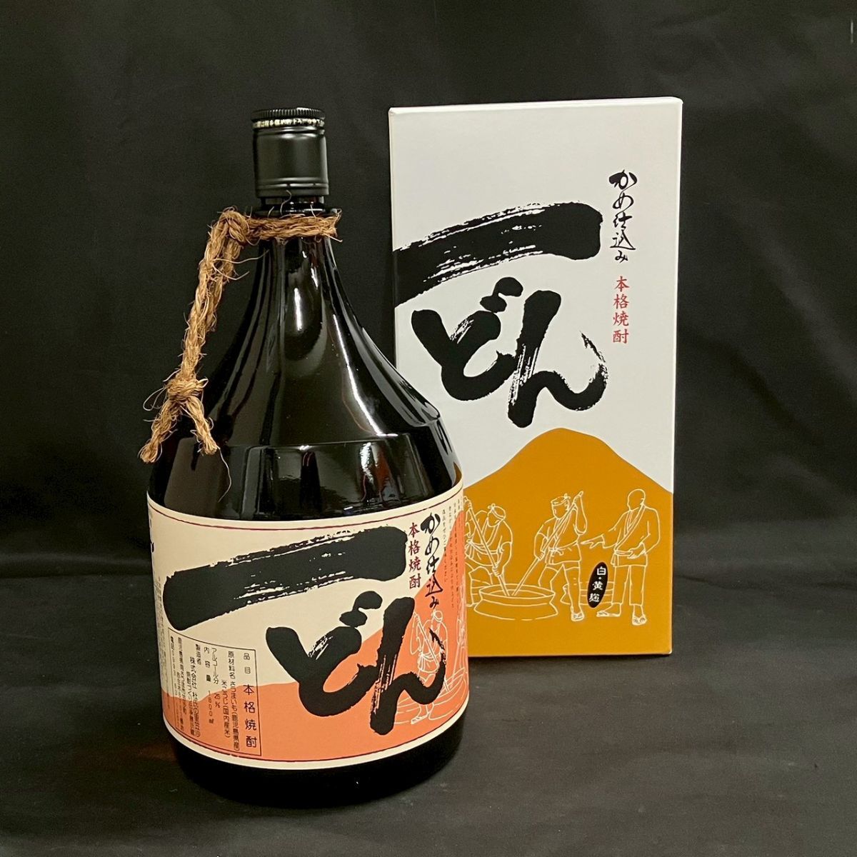 本格焼酎一どん1.800ml入り２本 （ビニール袋付）専用箱入　Olive 本格焼酎一どん1.800ml入り2本 （ビニール袋付）専用箱入 Olive