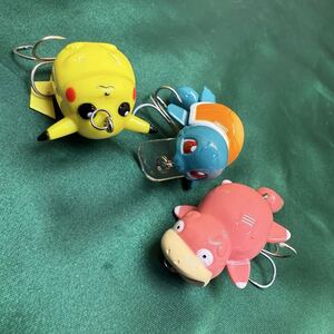 希少品! 珍品! ポケモン ルアー 3個 ピカチュウ ヤドン ゼニガメ 釣具 釣り ポケットモンスター トミー TOMY made in Japan R72001