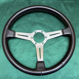 CLASSIC SPORT APRIL.95 レザー ステアリング ハンドル クラシックスポーツ 旧車 R72047