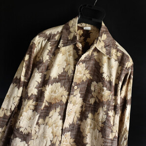 備中倉敷工房 エターナル 倉 by ETERNAL 花柄シャツ 2 (M) ブラウン マチ付き