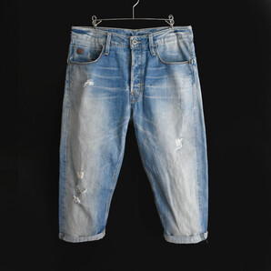 G-STAR RAW TYPE C 3/4 ダメージ加工 デニム ハーフパンツ 30 メンズ