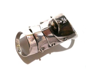 初期 ヴィンテージ Vivienne Westwood シルバー925刻印 アーマーリング 指輪 ヴィヴィアンウエストウッド