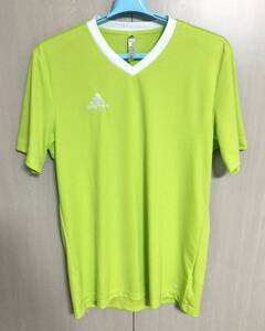 ★★★美品!adidas(アディダス) Vネック 半袖 Tシャツ (2XO) セミソーラーイエロー★★★