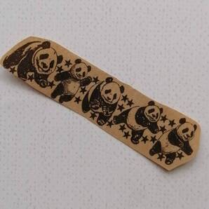 1265 飛ぶ パンダ 飾り線 はんこ ハンコ ヴィンテージ アンティーク スタンプ ゴム印 ラバースタンプ イラスト 熊猫 大熊猫 手帳デコ