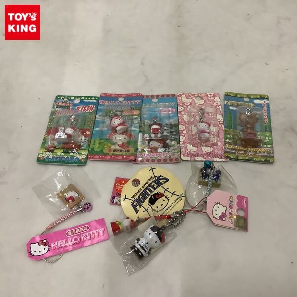 ⑦未使用未開封⭐️ハローキティ⭐️ご当地限定　ファスナーマスコット　チャーム5セット Hello Kitty/ハローキティ・ご当地キティ・山形限定・さくらんぼ