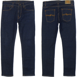 Nudie Jeans 1013008 Lean Dean W33 スリムテーパード スキニーデニムパンツ 濃紺 ヌーディージーンズ