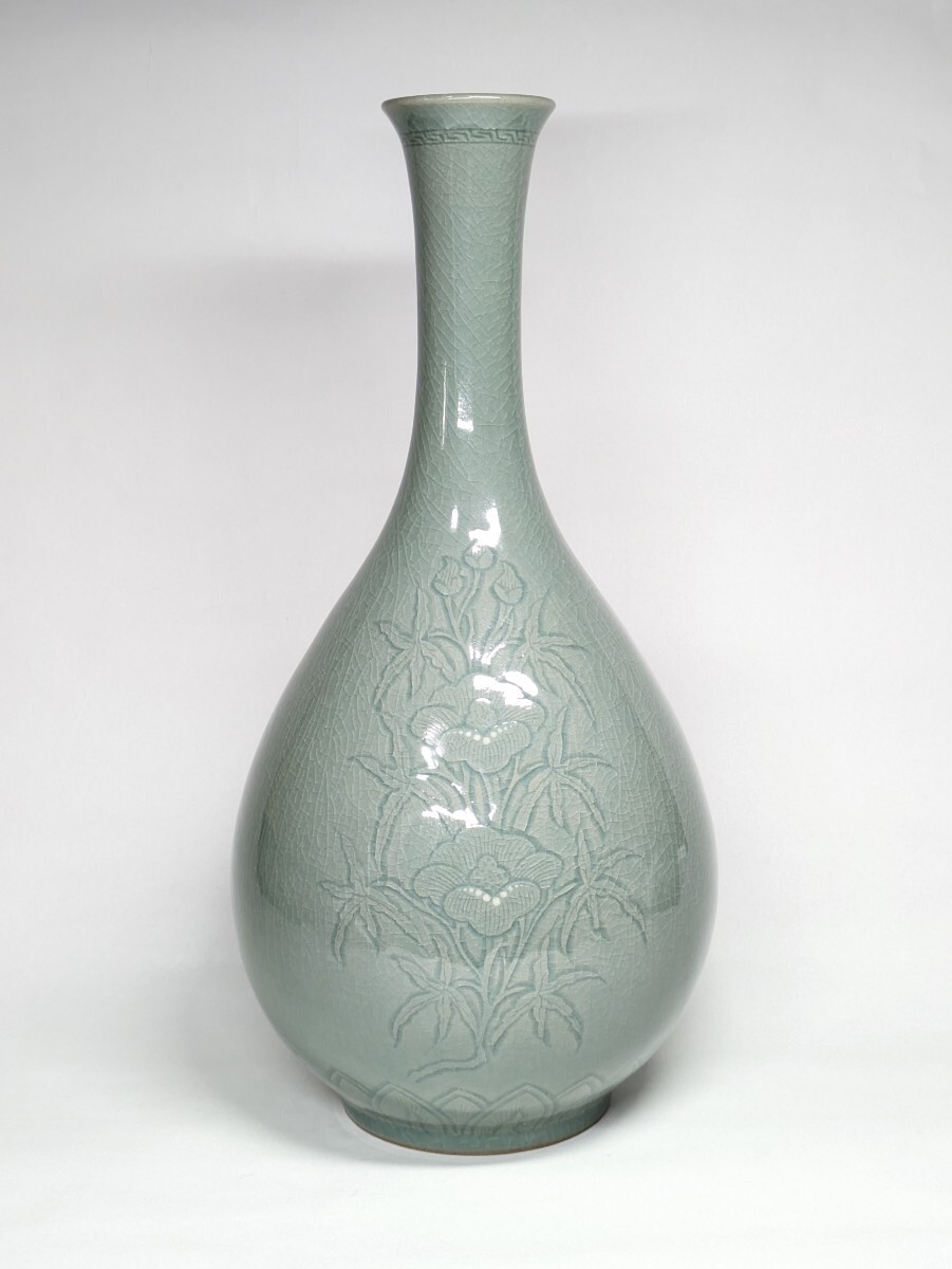 Yahoo!オークション -「韓国青磁花瓶」の落札相場・落札価格