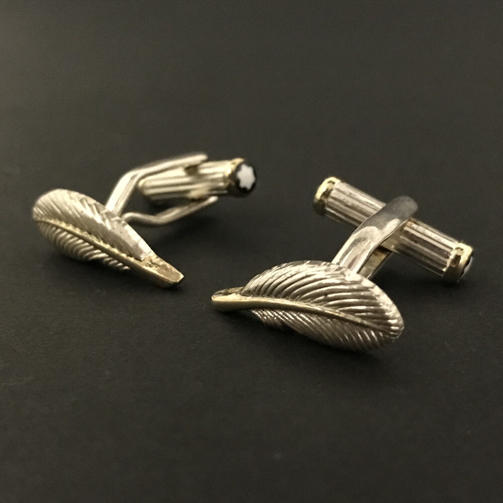 MONTBLANC タイピン カフリンクス グレー×シルバー 2810298879992_1.jpg
