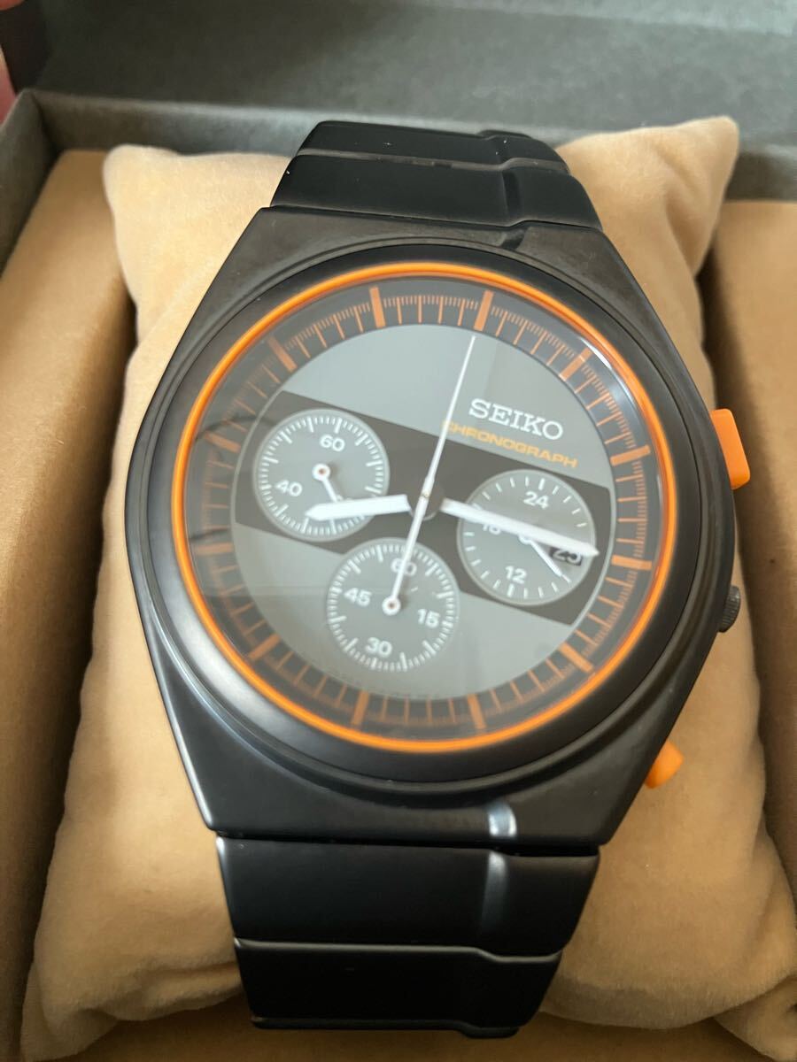 SEIKO ジウジアーロ　時計　クロノグラフ　ブラック セイコー新作】ジウジアーロデザインの名作が数量限定で復刻