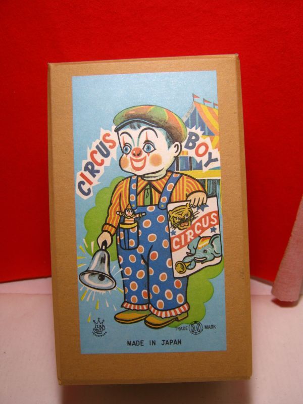 レトロ　ブリキのおもちゃ　サーカスボーイ　美品 サーカスBOY/ゼンマイ式ブリキ製ドール/日本製 : Toys雑貨SUZUYA