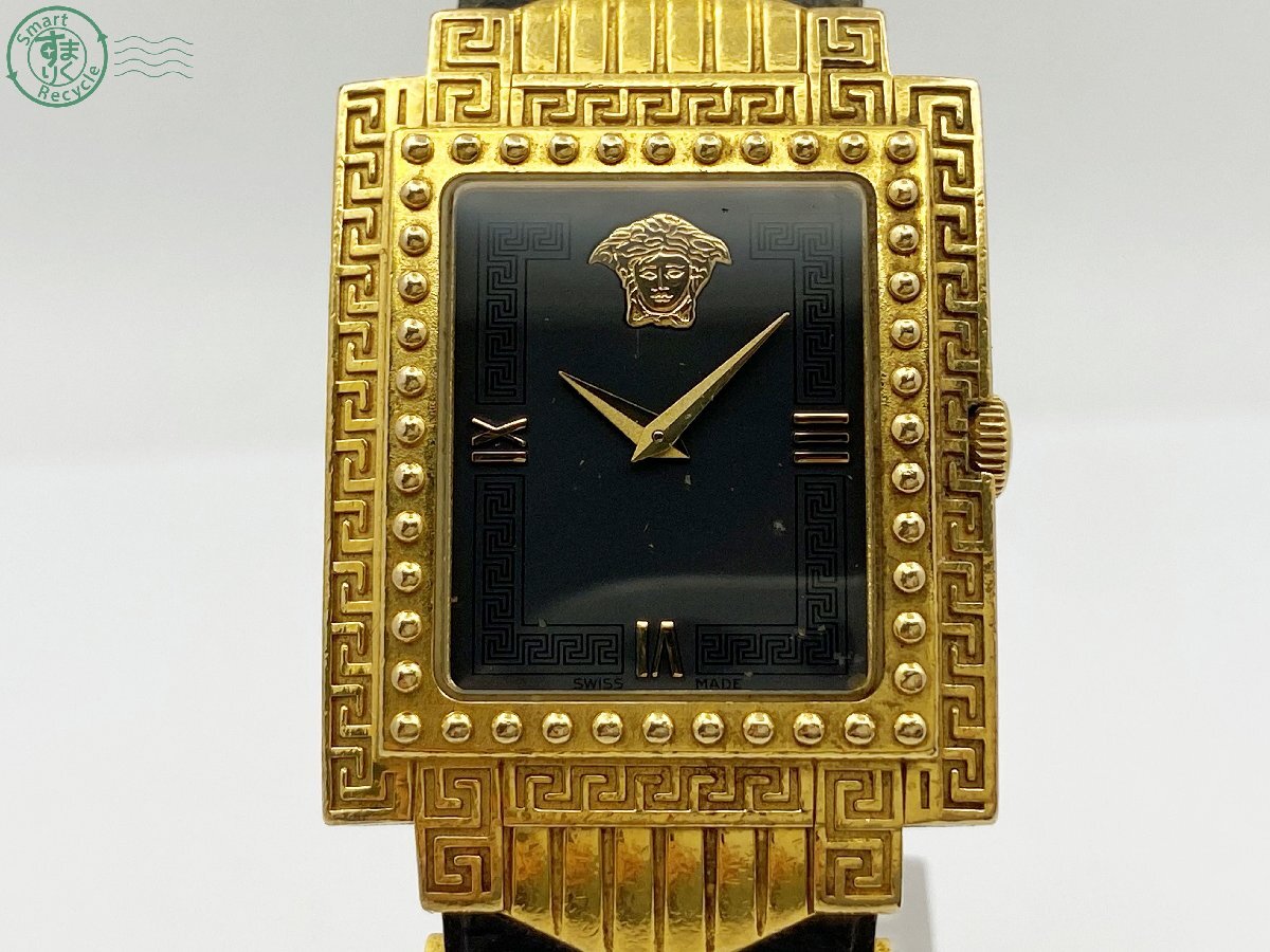 稼働品/美品★ジャンニ　ヴェルサーチ メデューサ　腕時計　ブラック×ゴールド 2025年最新】Yahoo!オークション -ヴェルサーチ 時計 メデューサ
