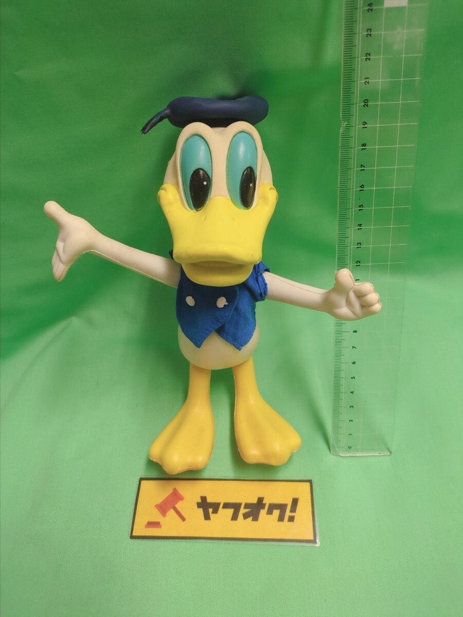 【ソフビ】 ドナルドダック 人形 ウォルトディズニー プロダクション 日本製レア ディズニー ドナルドダック ソフビフィギュア 香港製 レトロ
